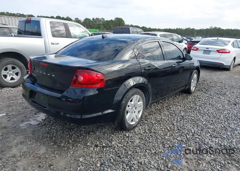 2013 Dodge Avenger Se V6 из США, поврежденный, VIN 1C3CDZAG7DN748517